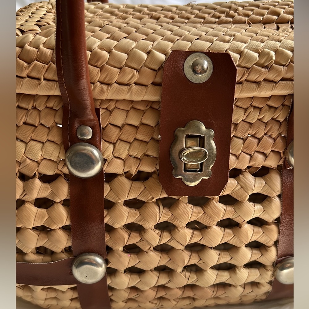 Wicker Basket Handbag - Picture 8 of 12